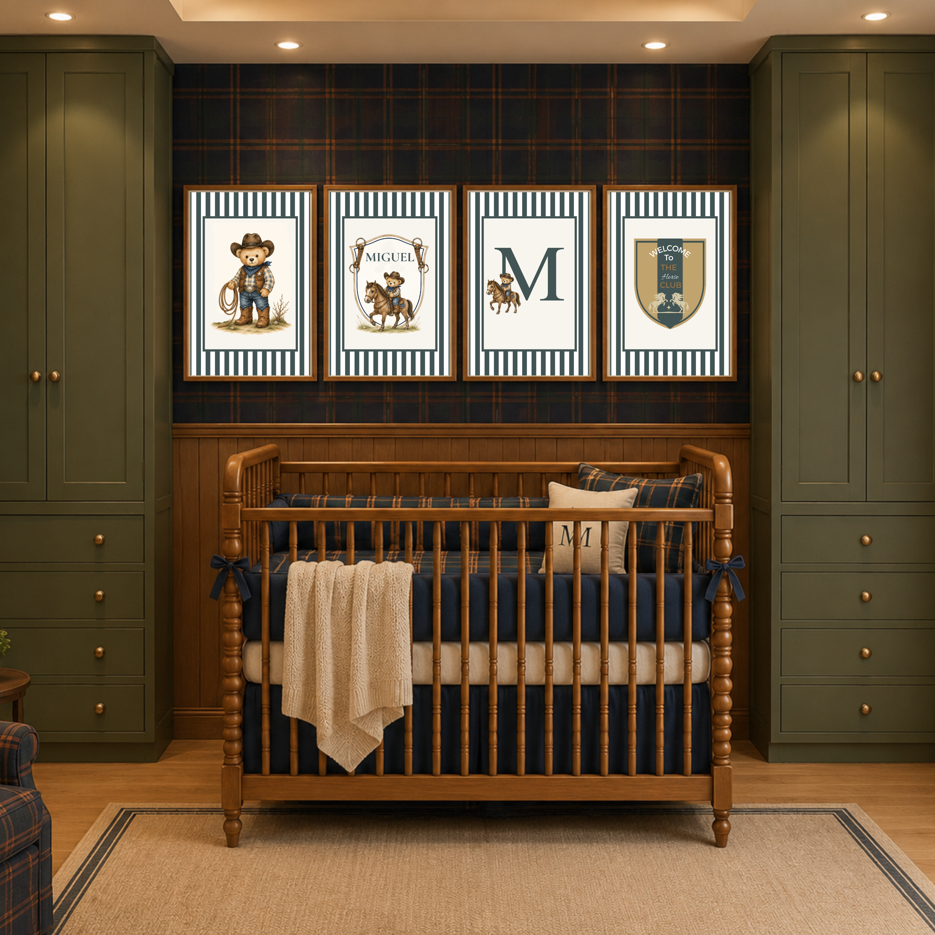 Quadros Decorativos Coleção Teddy Bear Western
