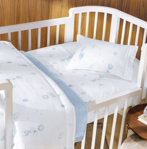 Kit de Berço Encanto Baby 100% Algodão 3 Peças - 21782