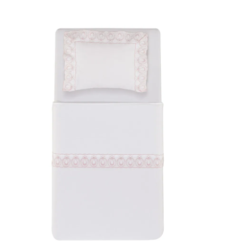 Jogo de Lençol Olivia Baby 100% Algodão 3 Peças Trussardi - 21782