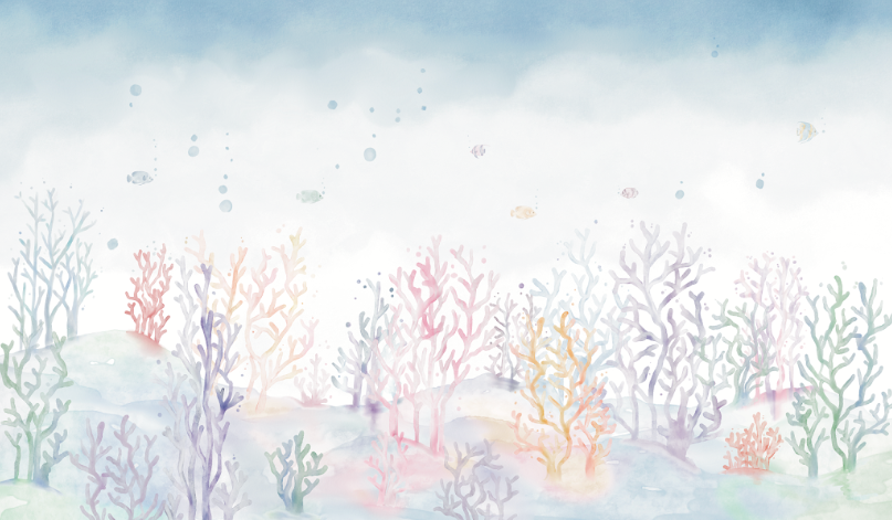 Papel de Parede Coral Sereia