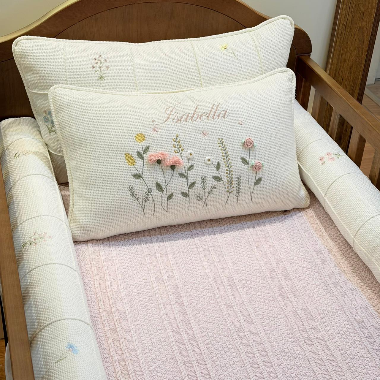 Kit berço Isabella com Nome Personalizado - 4 peças