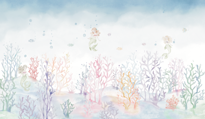 Papel de Parede Coral Sereia