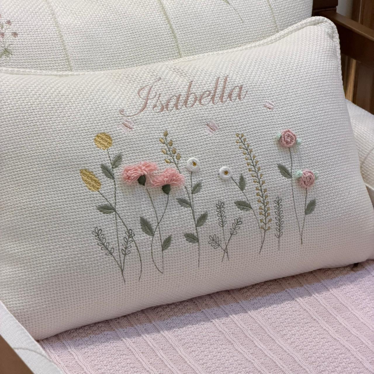 Kit berço Isabella com Nome Personalizado - 4 peças