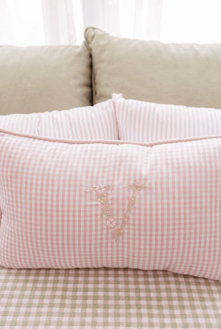 Kit Cama com Inicial Personalizado Violeta SDN - 10 peças