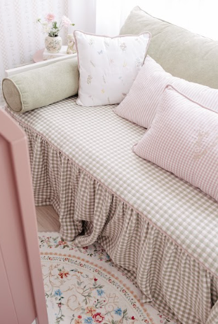 Kit Cama com Inicial Personalizado Violeta SDN - 10 peças