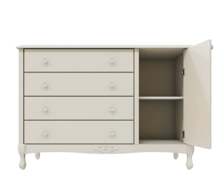 Cômoda Ópera 4 gavetas 1 porta - 526