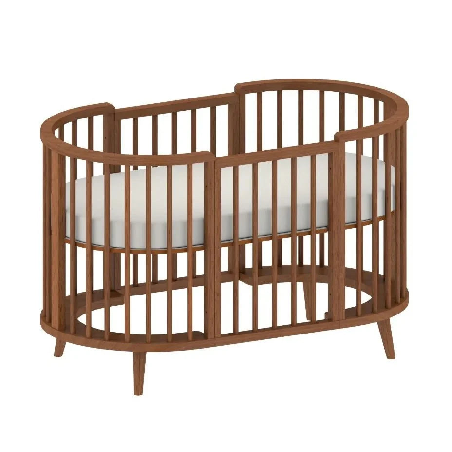 Berço Sonhos Up 4 em 1 pés madeira (Envio Imediato cor Madeira) - 526