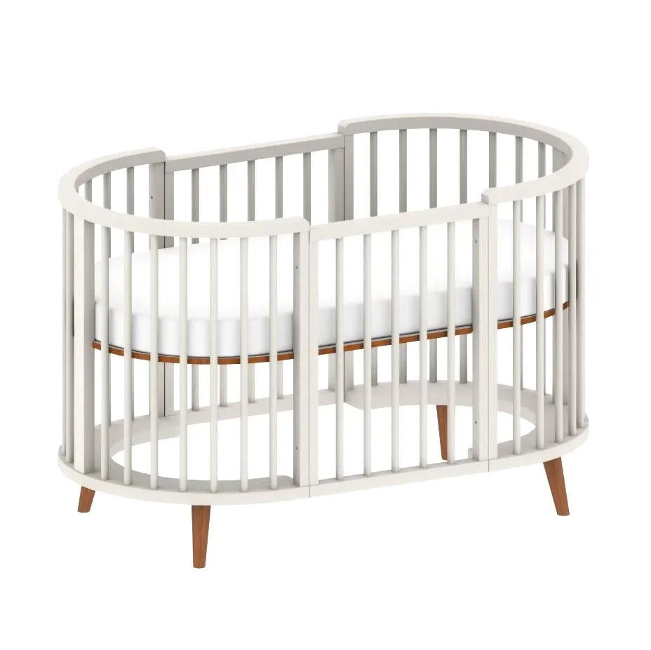 Berço Sonhos Up 4 em 1 pés madeira (Envio Imediato cor Madeira) - 526