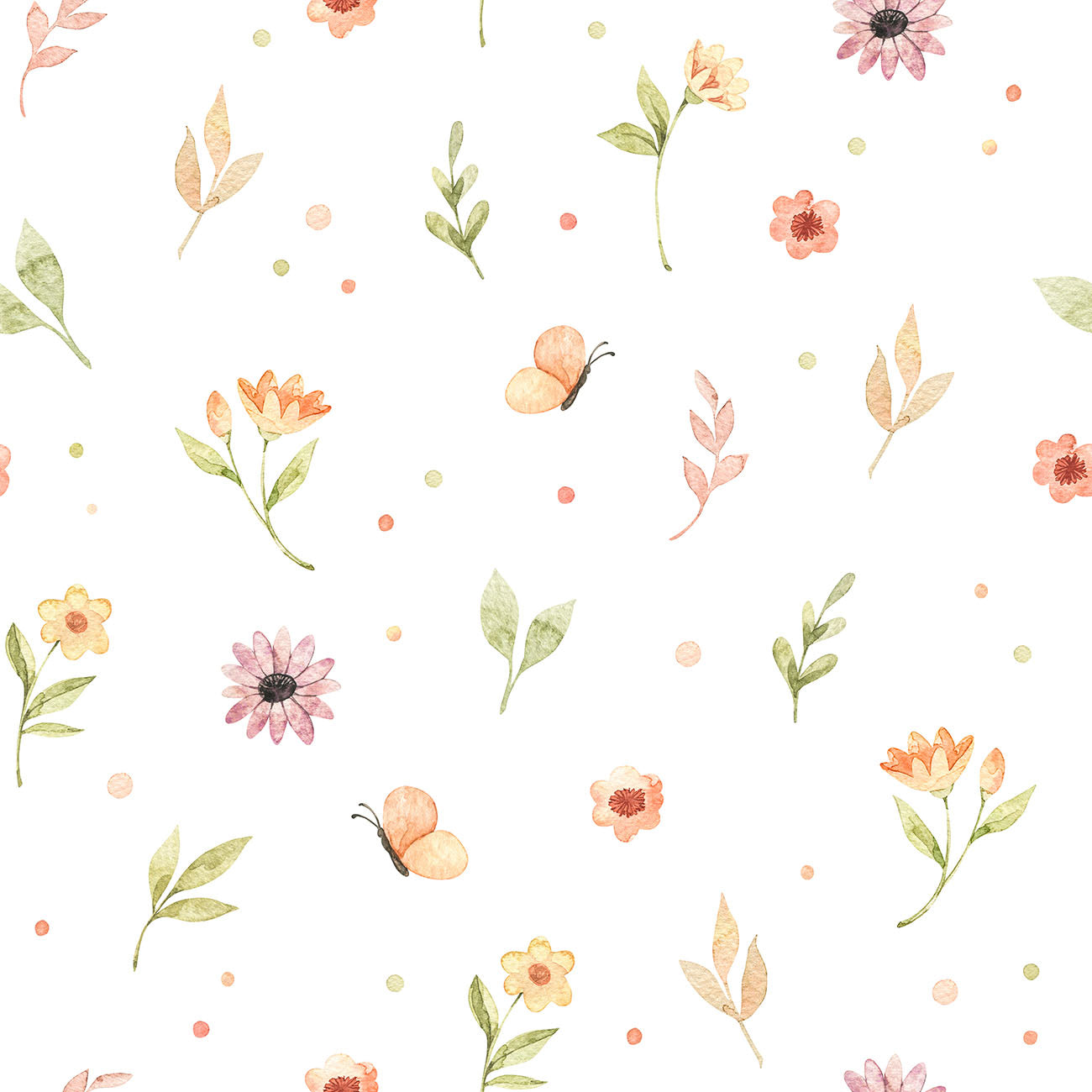 Papel de Parede Estampa Floral 5