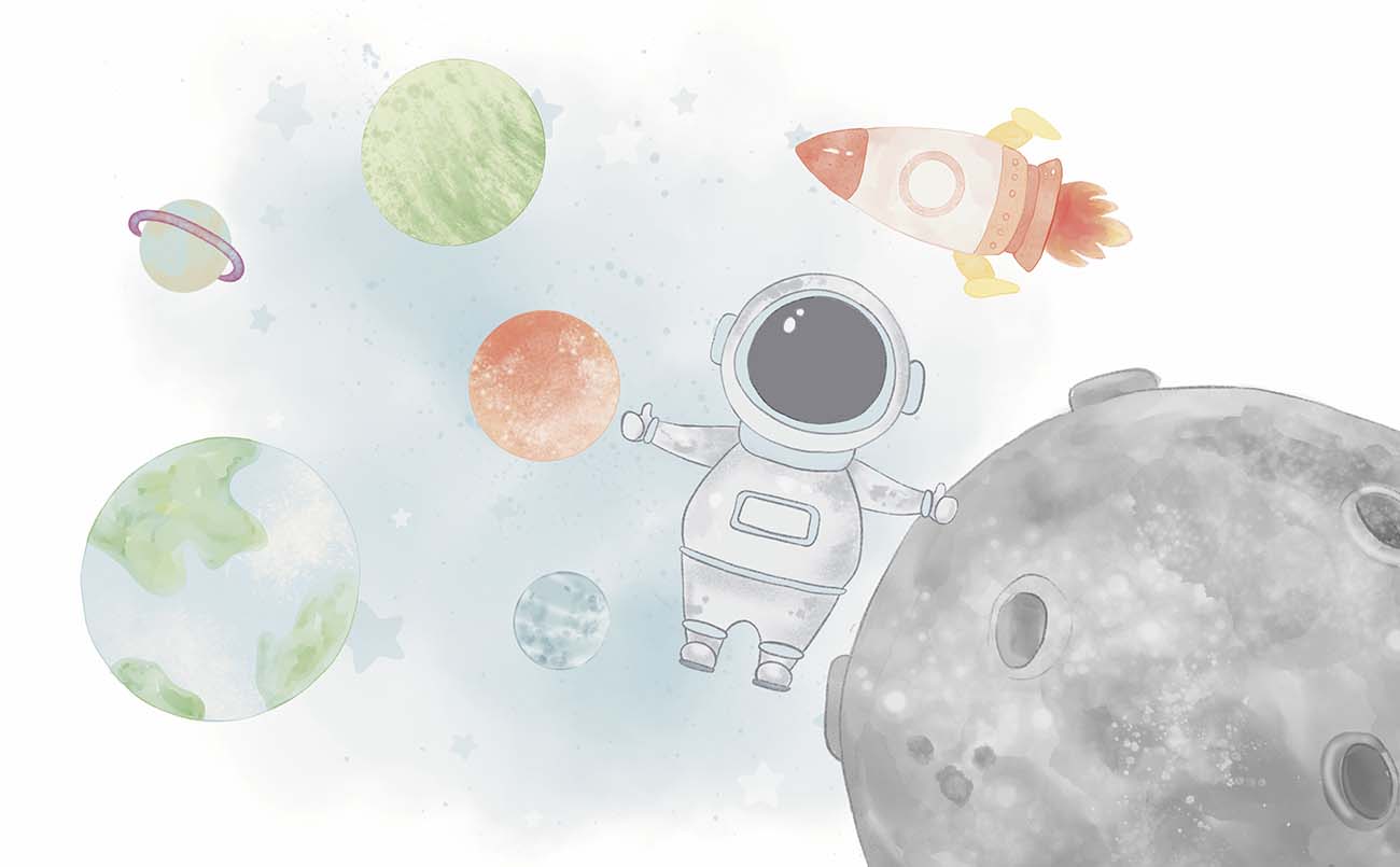 papel de parede astronauta