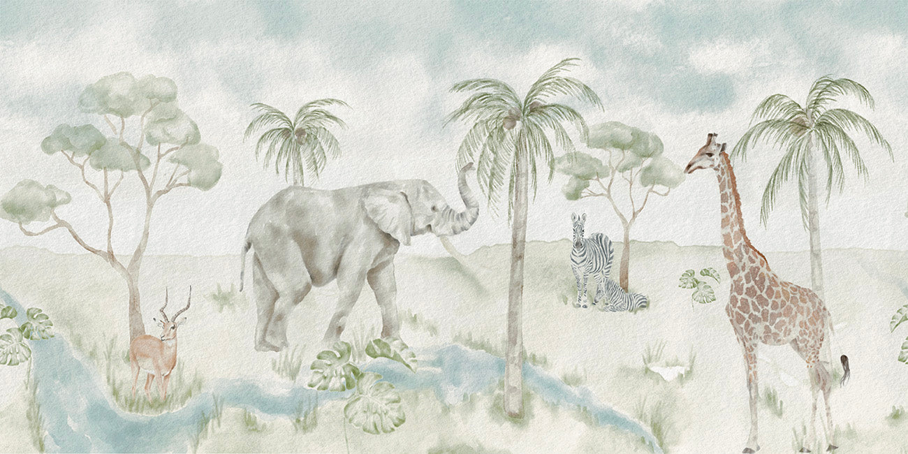 Papel de Parede Savannah Animais