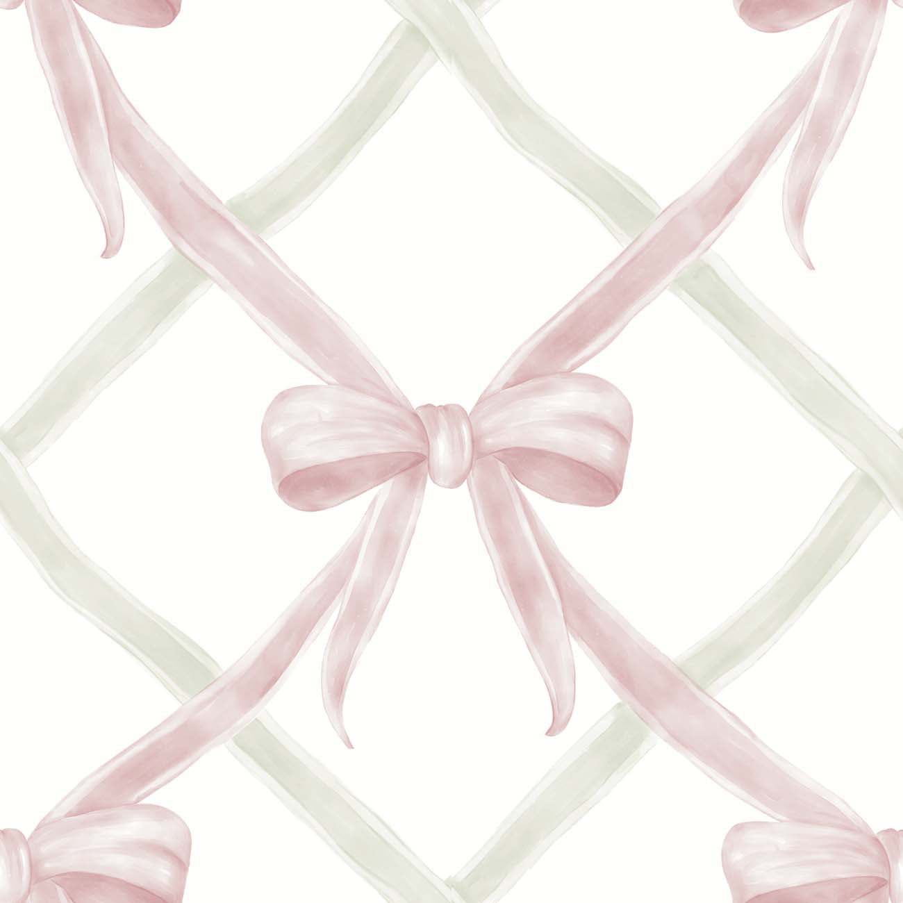 Papel de Parede Losango laço Celeste