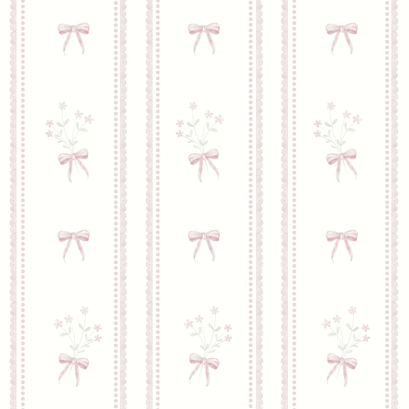 Papel de Parede Listras laço Celeste