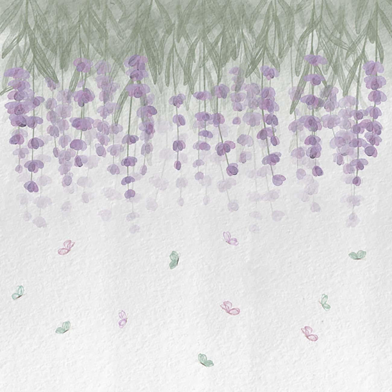 Papel de Parede Aqua Lavanda