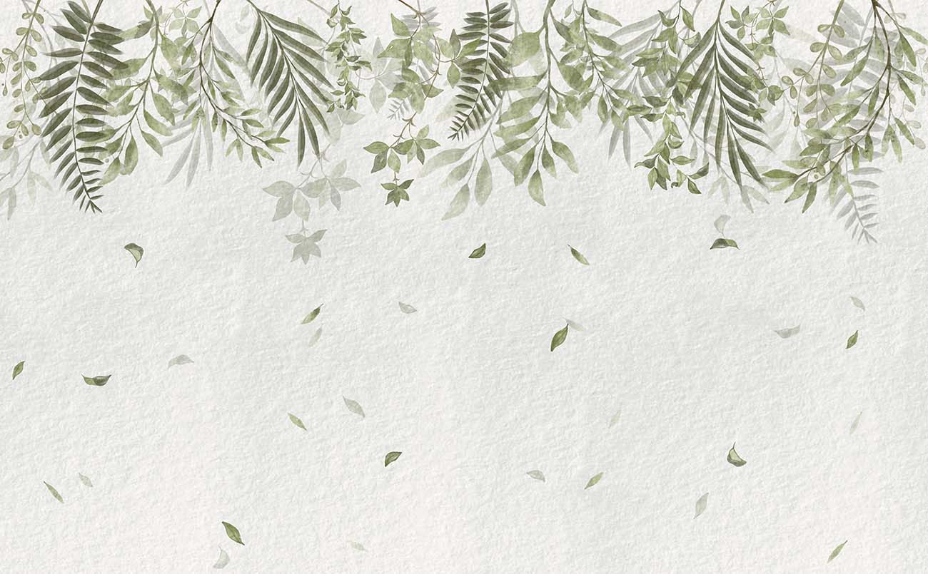 Papel de Parede Folhas Diversas