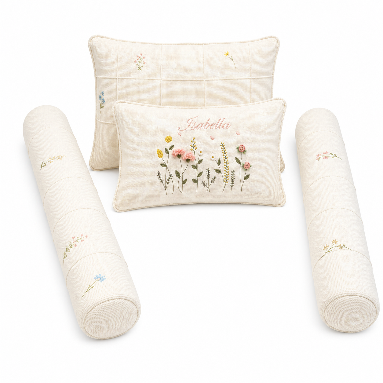 Kit berço Isabella com Nome Personalizado - 4 peças