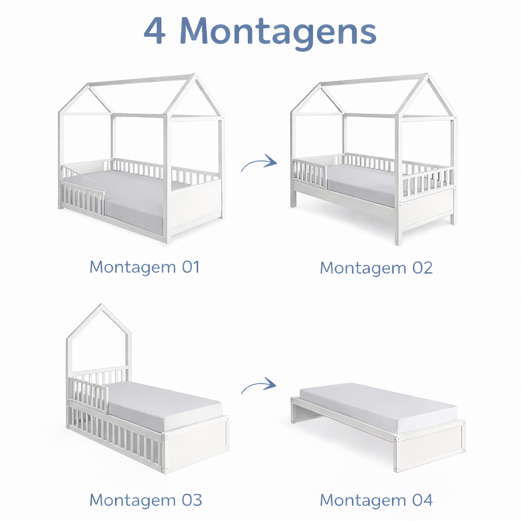 Cama Montessori Yasmin 4 em 1 - 517