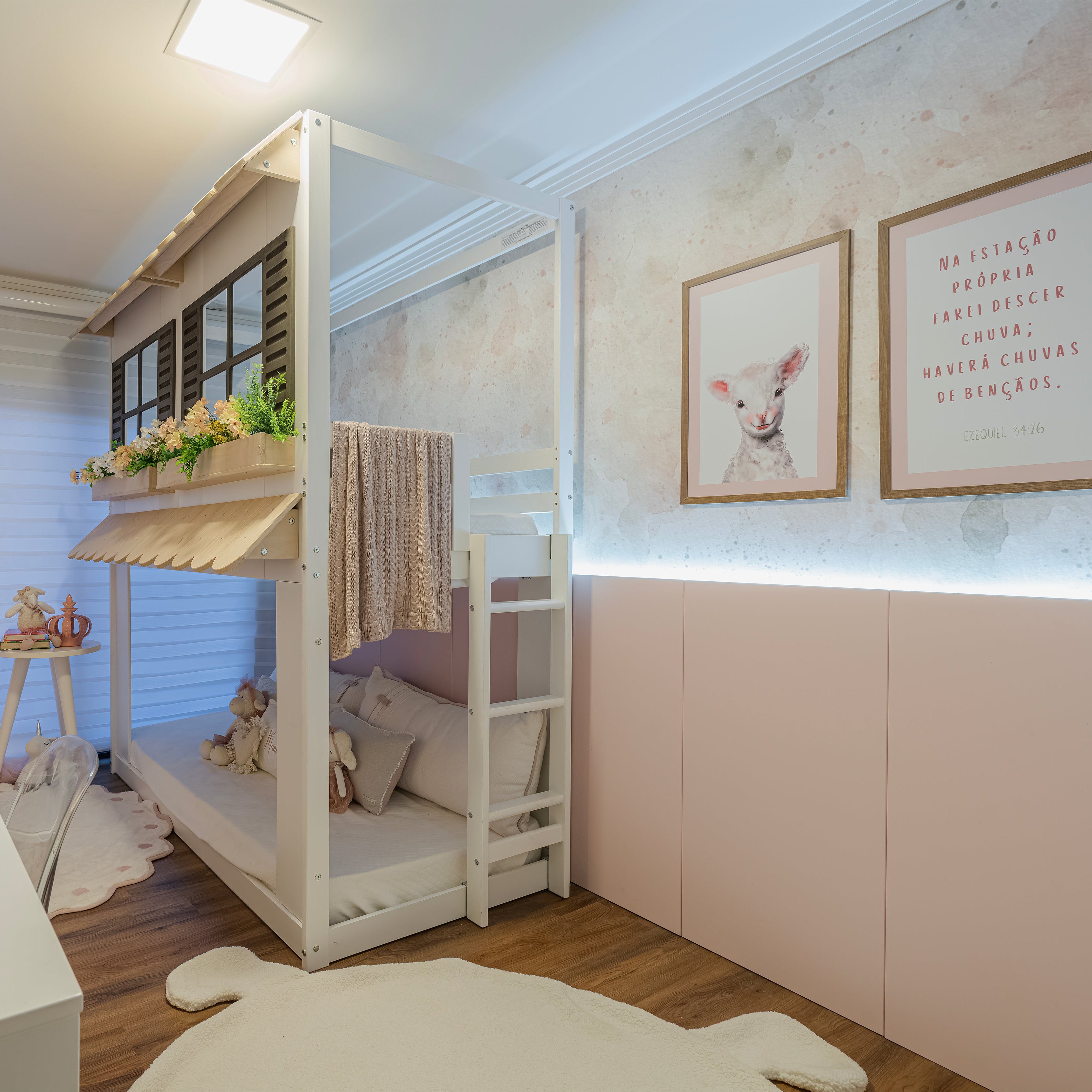 Beliche Infantil Nina em Madeira Maciça + MDF | Escorregador Opcional