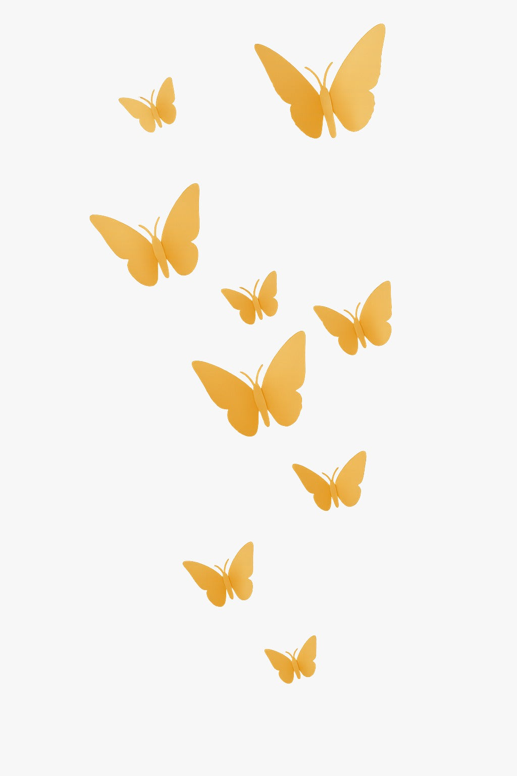 Borboletas Decorativas em Metal - Sonhos de Ninar - UND