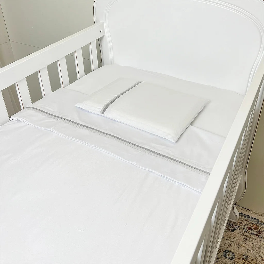 Jogo de Lençol para Berço Coleção Duo Percal 3 Peças