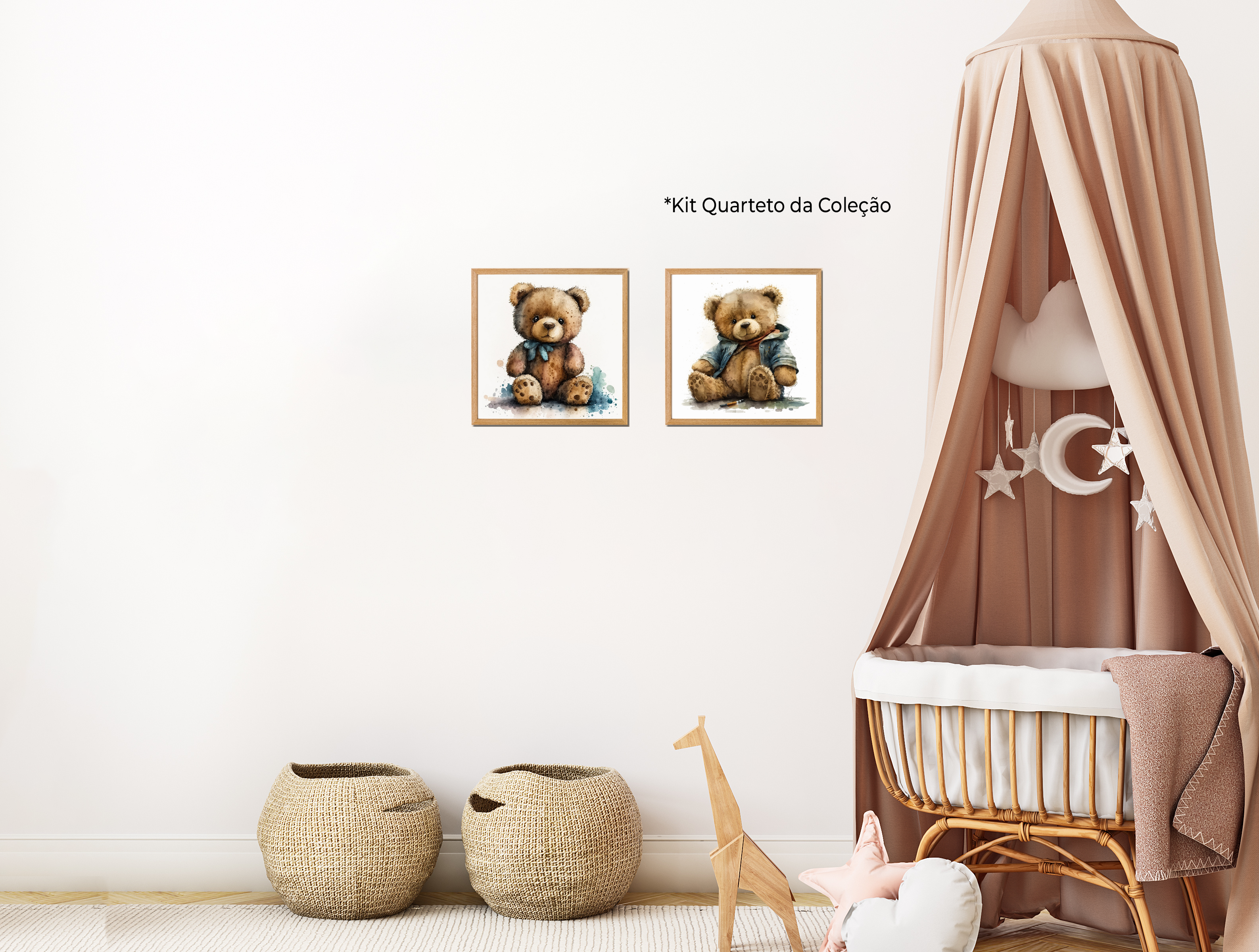 Quadros Decorativos Coleção Ursinhos Fofos 3