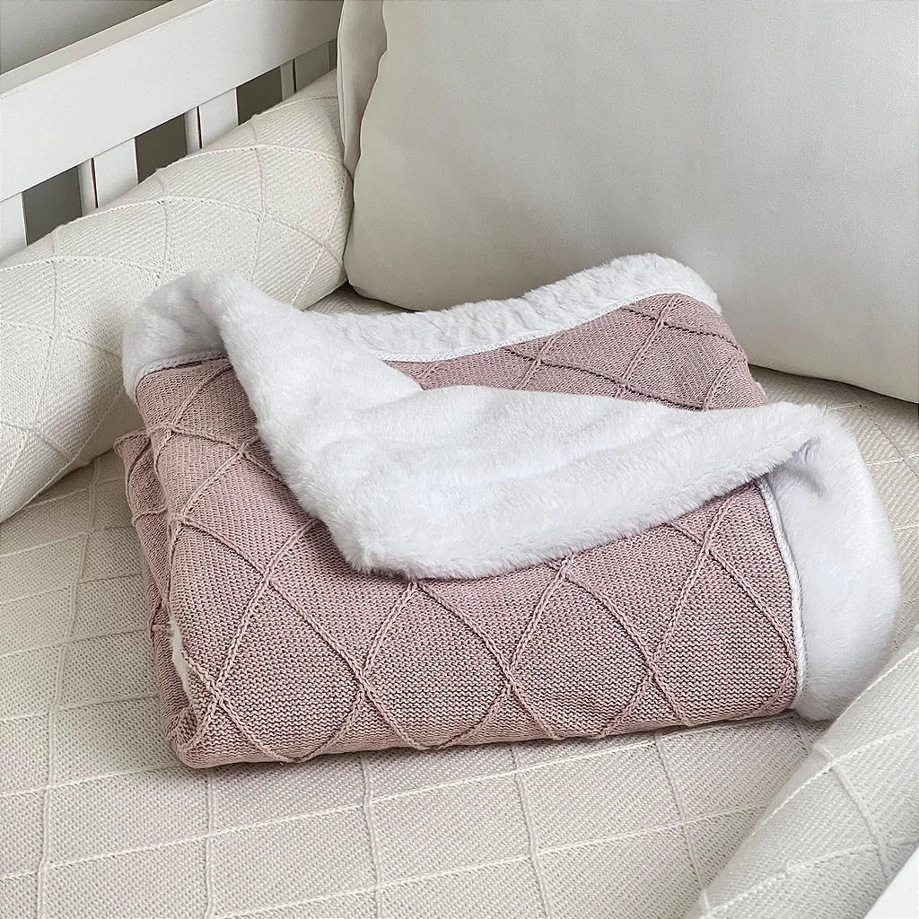 Manta de Colo em Tricô