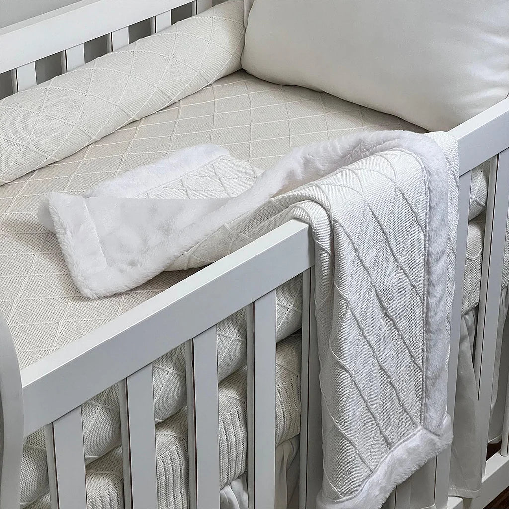 Manta de Colo em Tricô