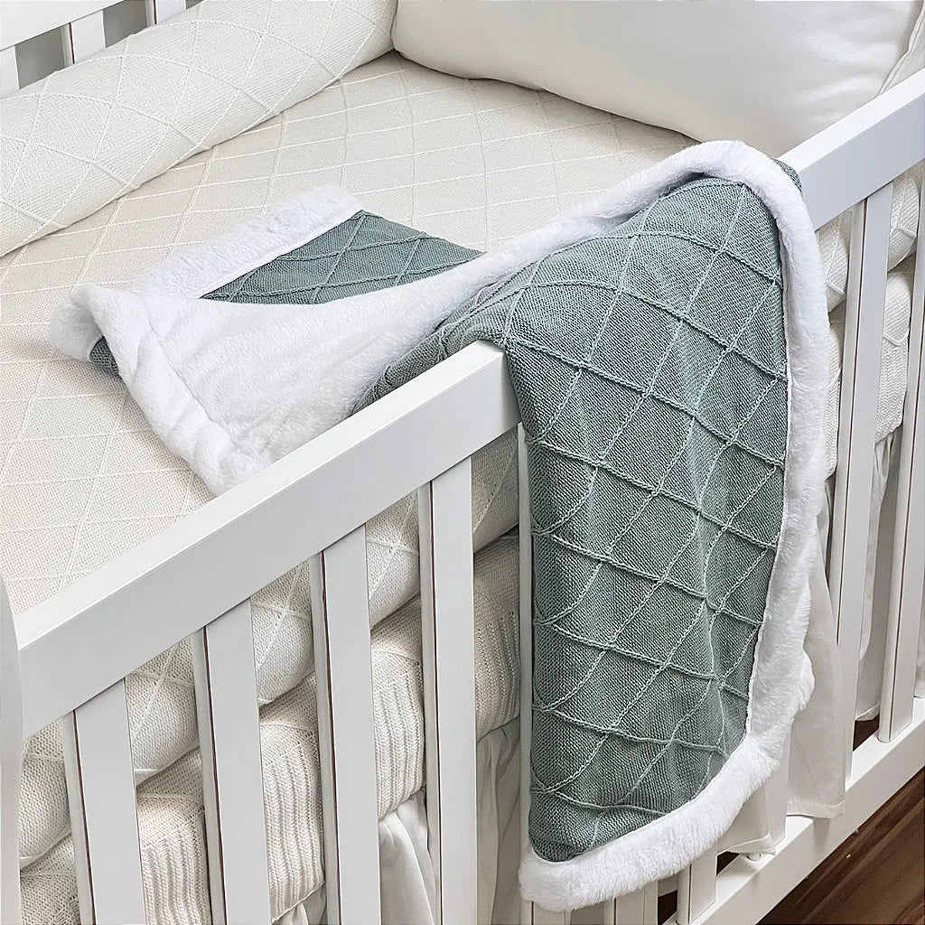 Manta de Colo em Tricô