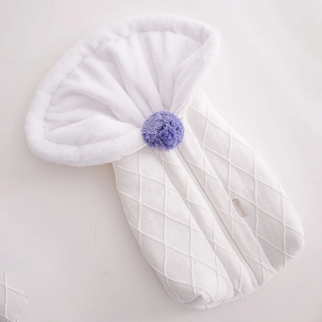 Saco de Dormir de Tricot Branco