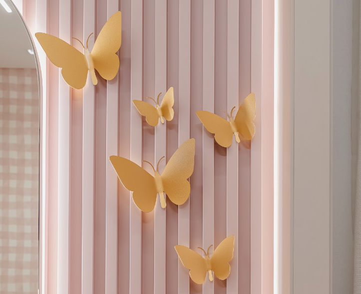 Borboletas Decorativas em Metal - Sonhos de Ninar - UND