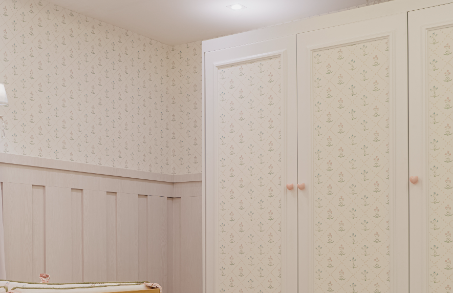 Papel de Parede Losangos Floral Anastácia