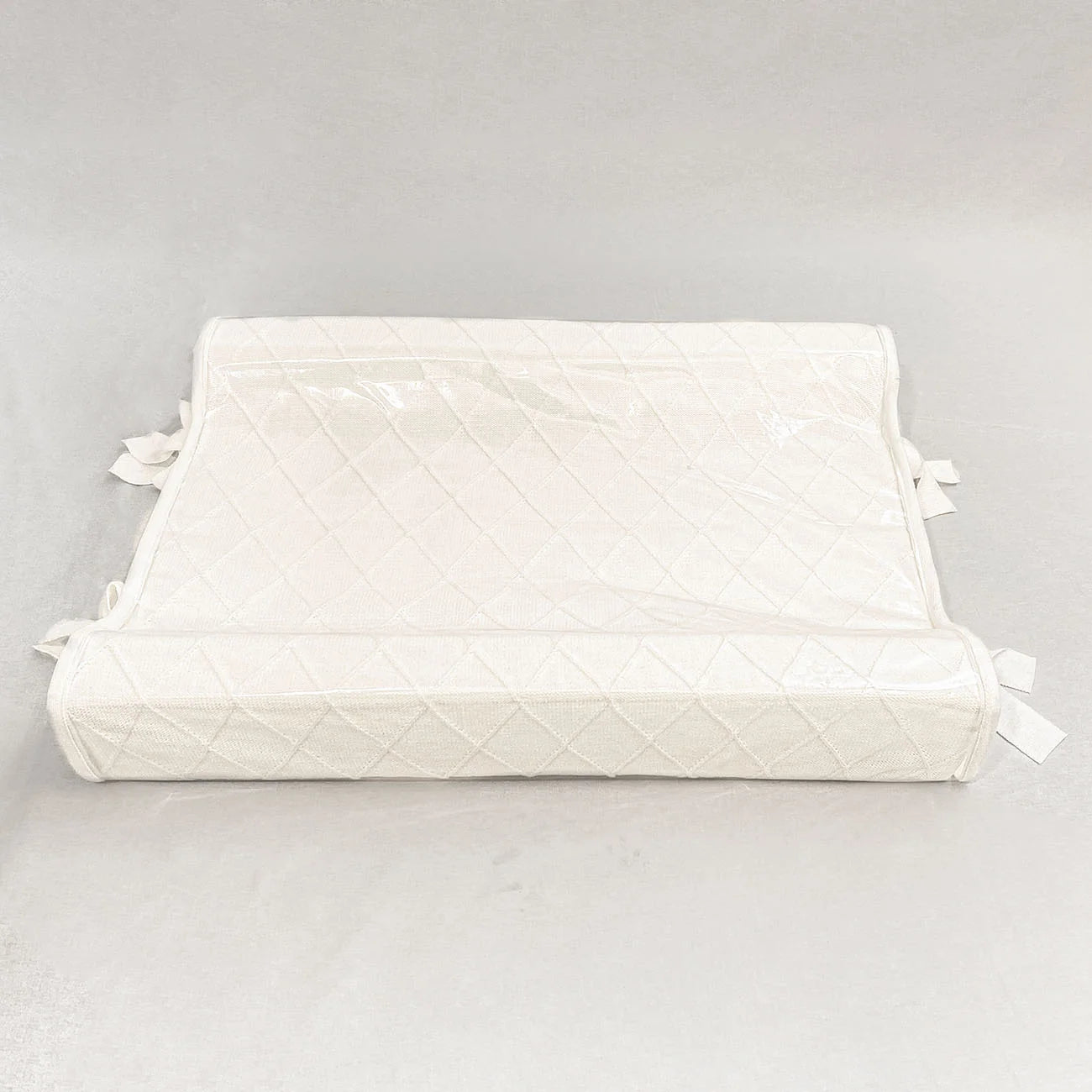 Trocador Americano em Tricot Losango Branco