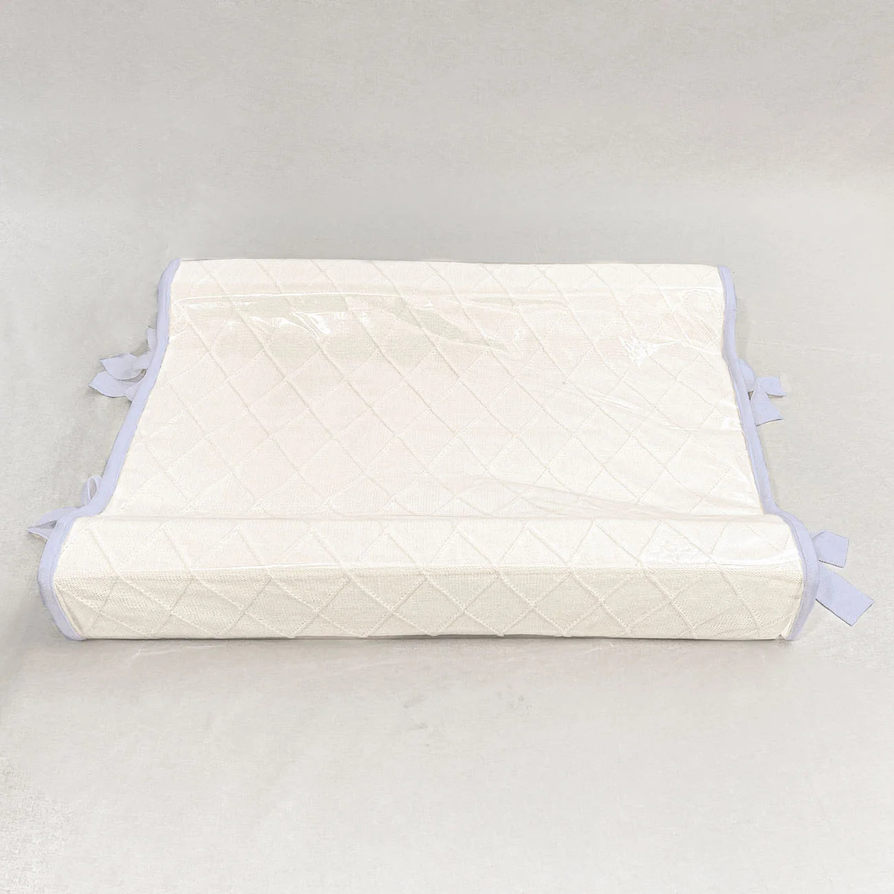 Trocador Americano em Tricot Losango Branco