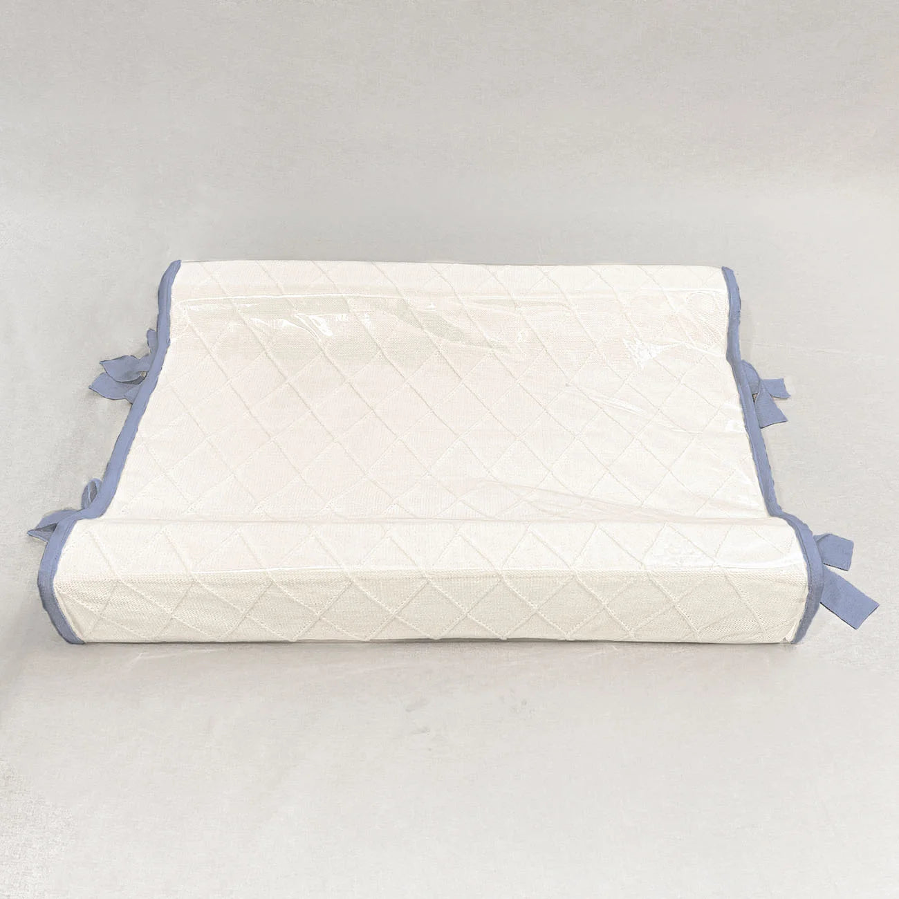 Trocador Americano em Tricot Losango Branco