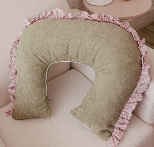 Almofada Amamentação com Babado Violeta SDN