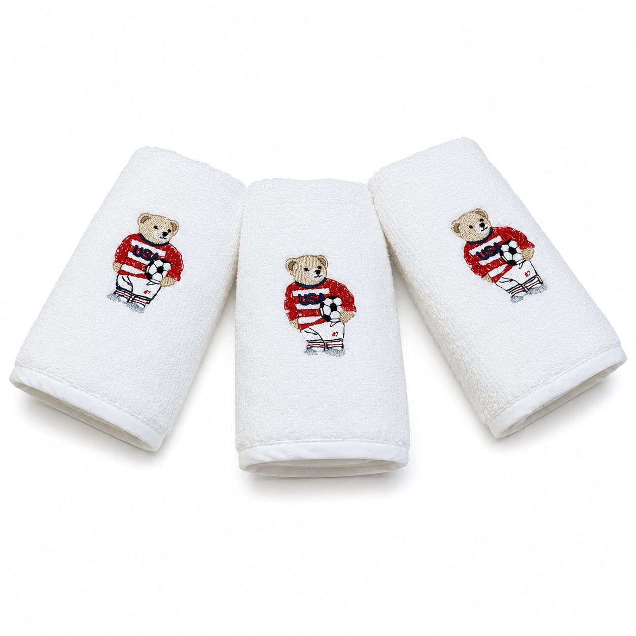 Kit pano de boca premium urso Ralph - 3 peças