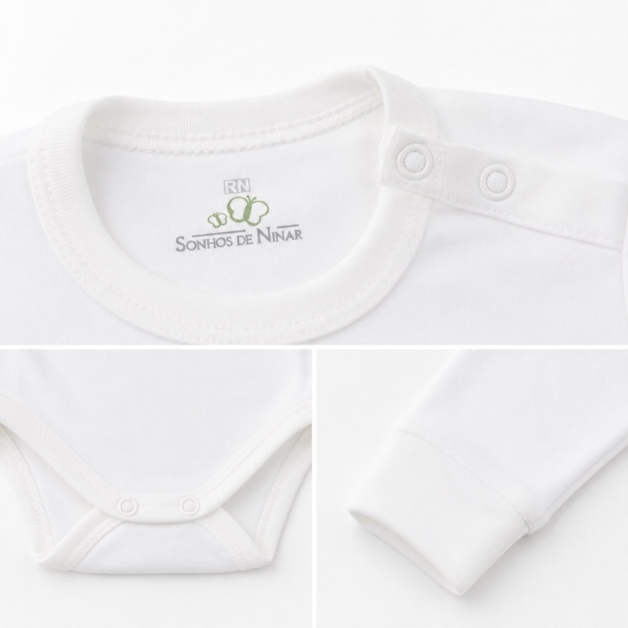 Conjunto Body e Calça para Bebê em Algodão Premium – Sonhos de Ninar