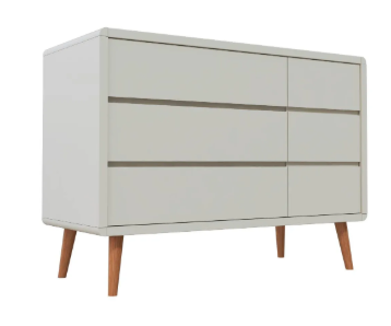 Cômoda Sonhos Up com Porta - Pés Madeira - 526