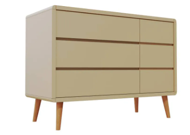 Cômoda Sonhos Up com Porta - Pés Madeira - 526