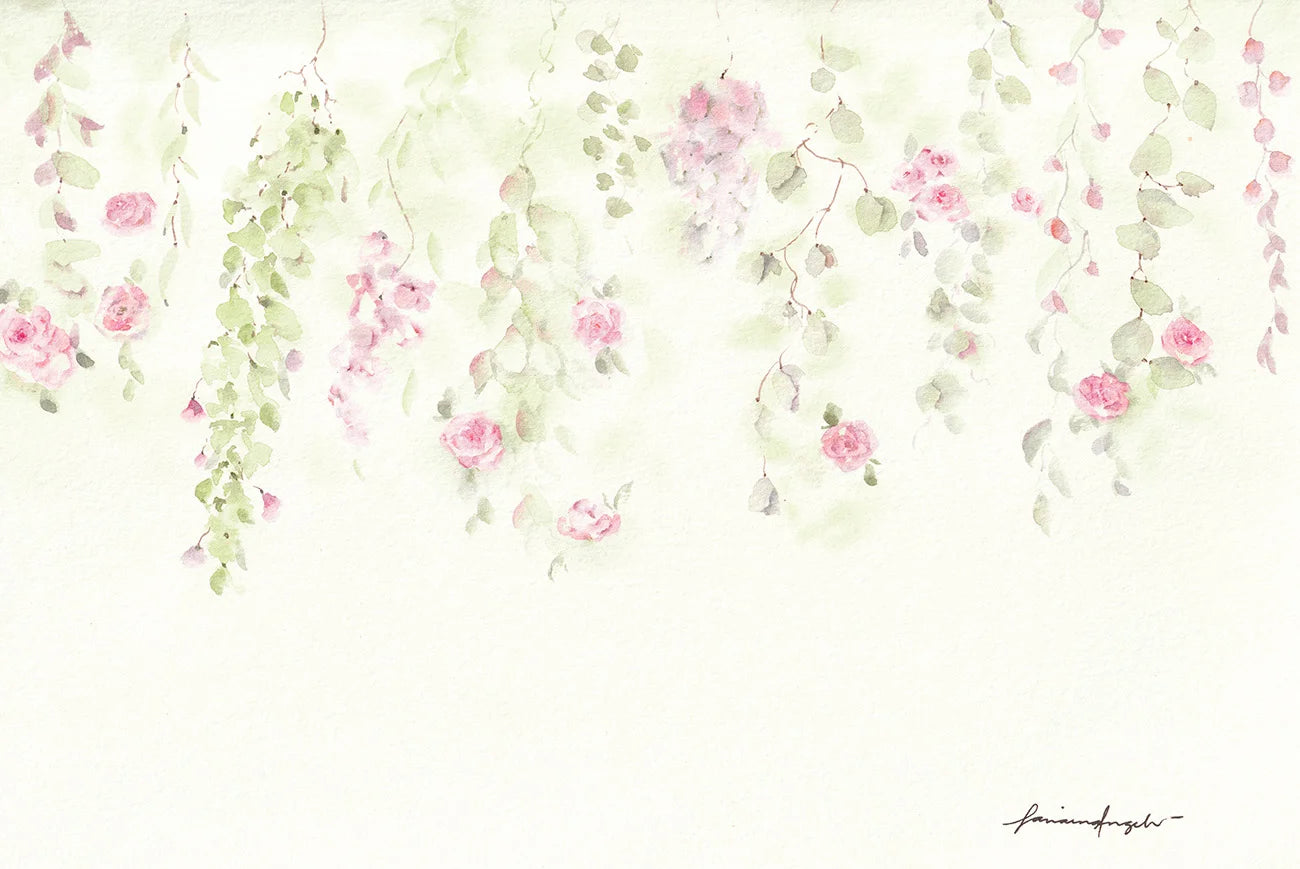 Papel de Parede Rosas Azuis