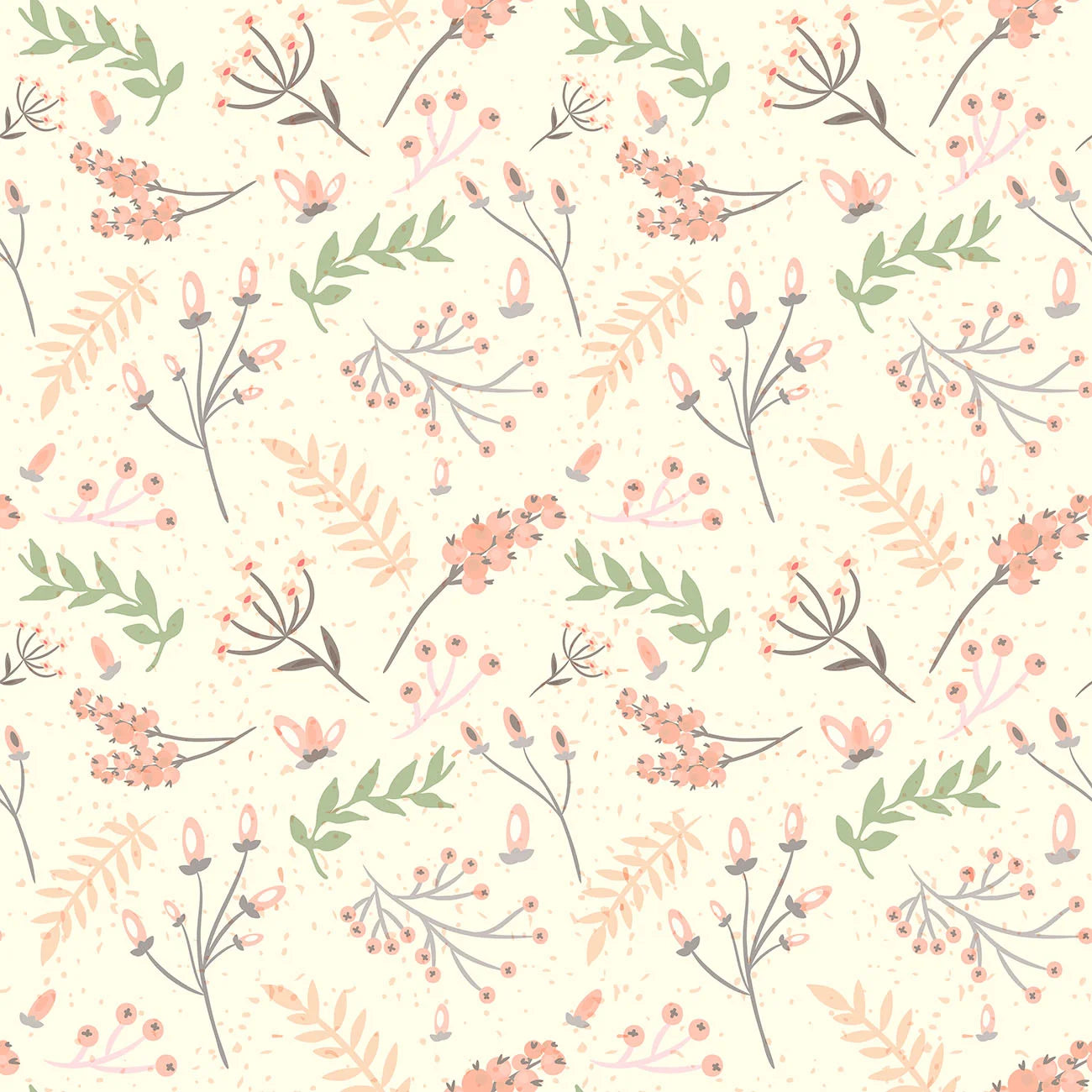 Papel de Parede Estampa Herbas 3