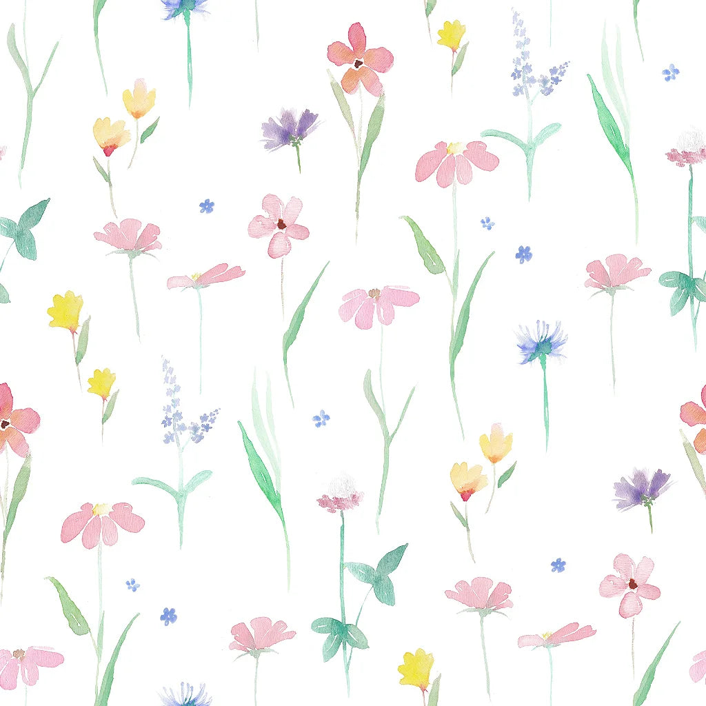 Papel de Parede de Estampa Floral