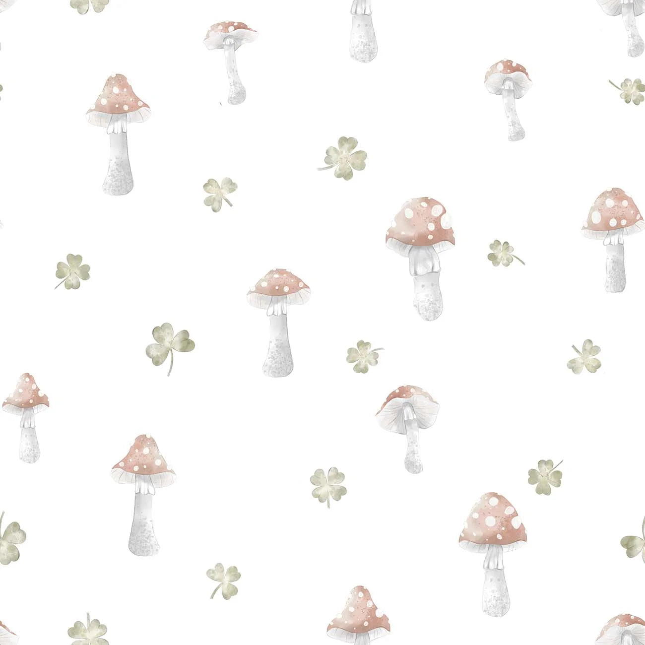 Papel de Parede Estampa Cogumelos Aurora