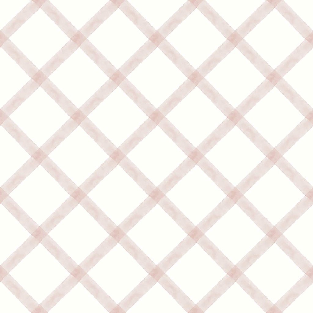 Papel de Parede Losango Essence Rosa/Branco