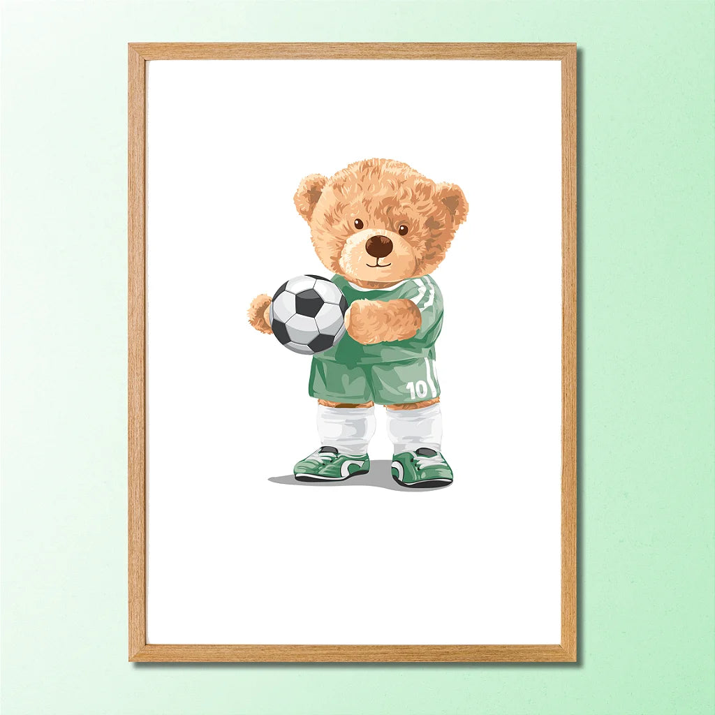 Kit Quadros Decorativos Ursos Esportes