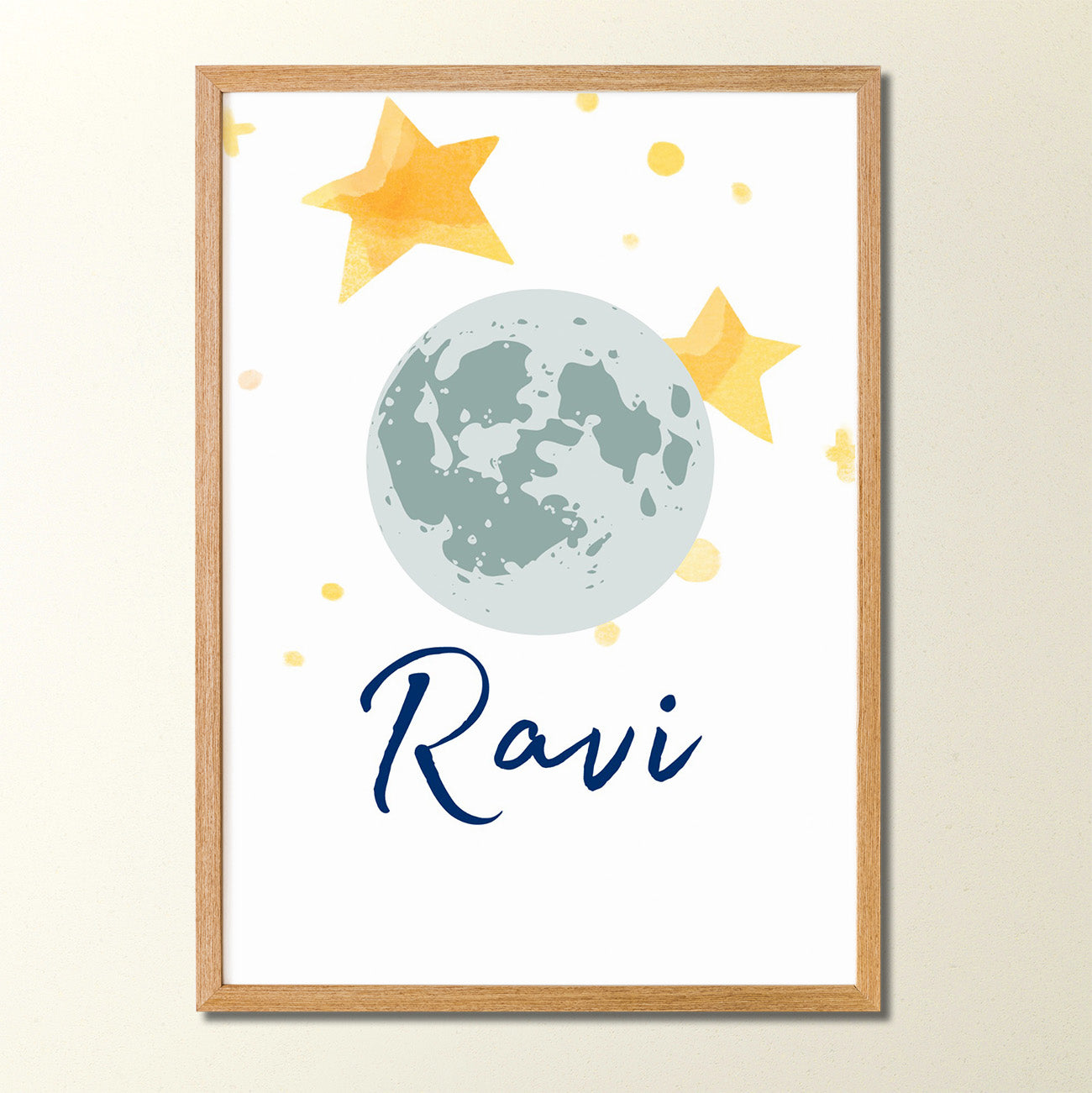 Quadro Decorativo Coleção Astronauta com Nome Personalizado