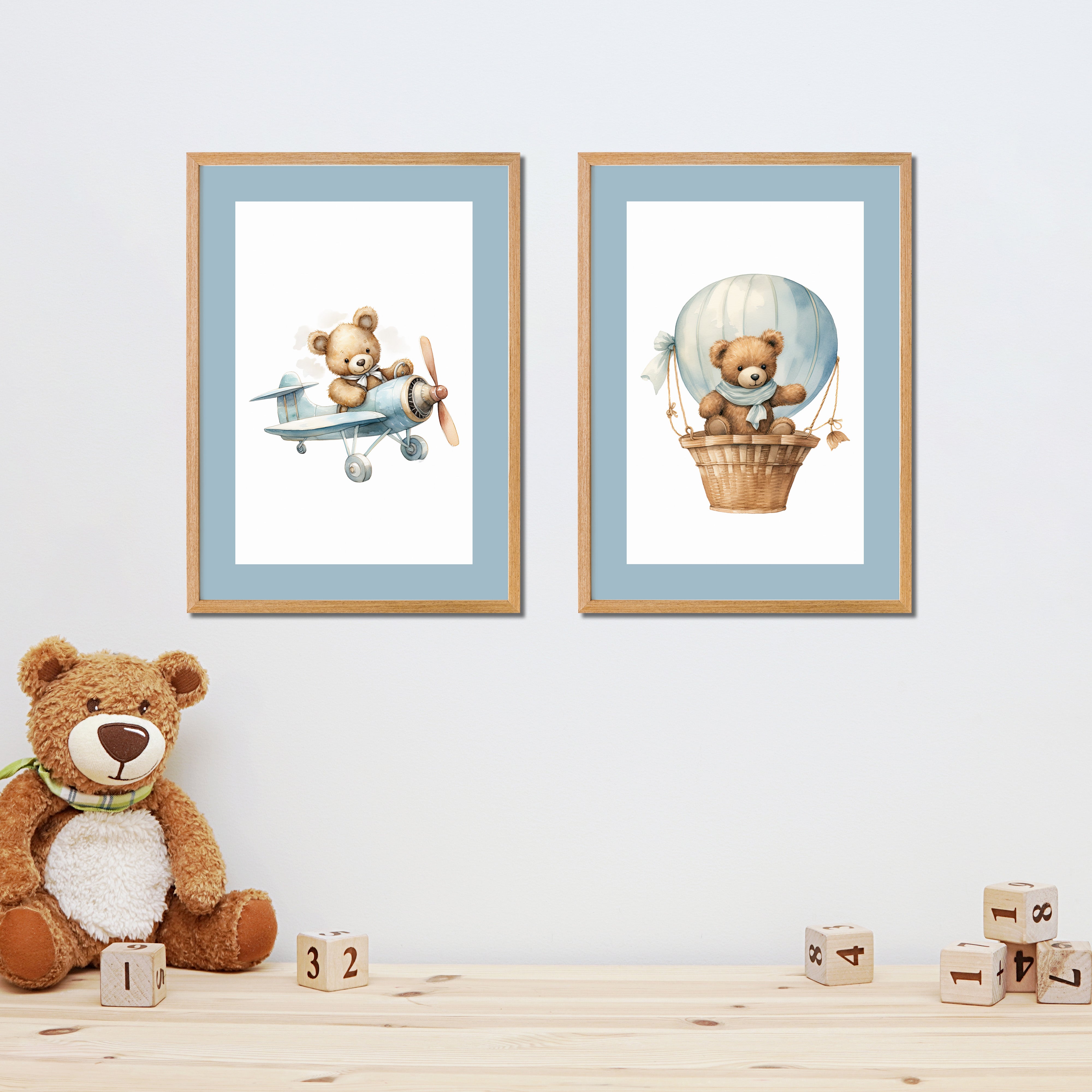 Quadros Decorativos Coleção Teddy Bear Aviador
