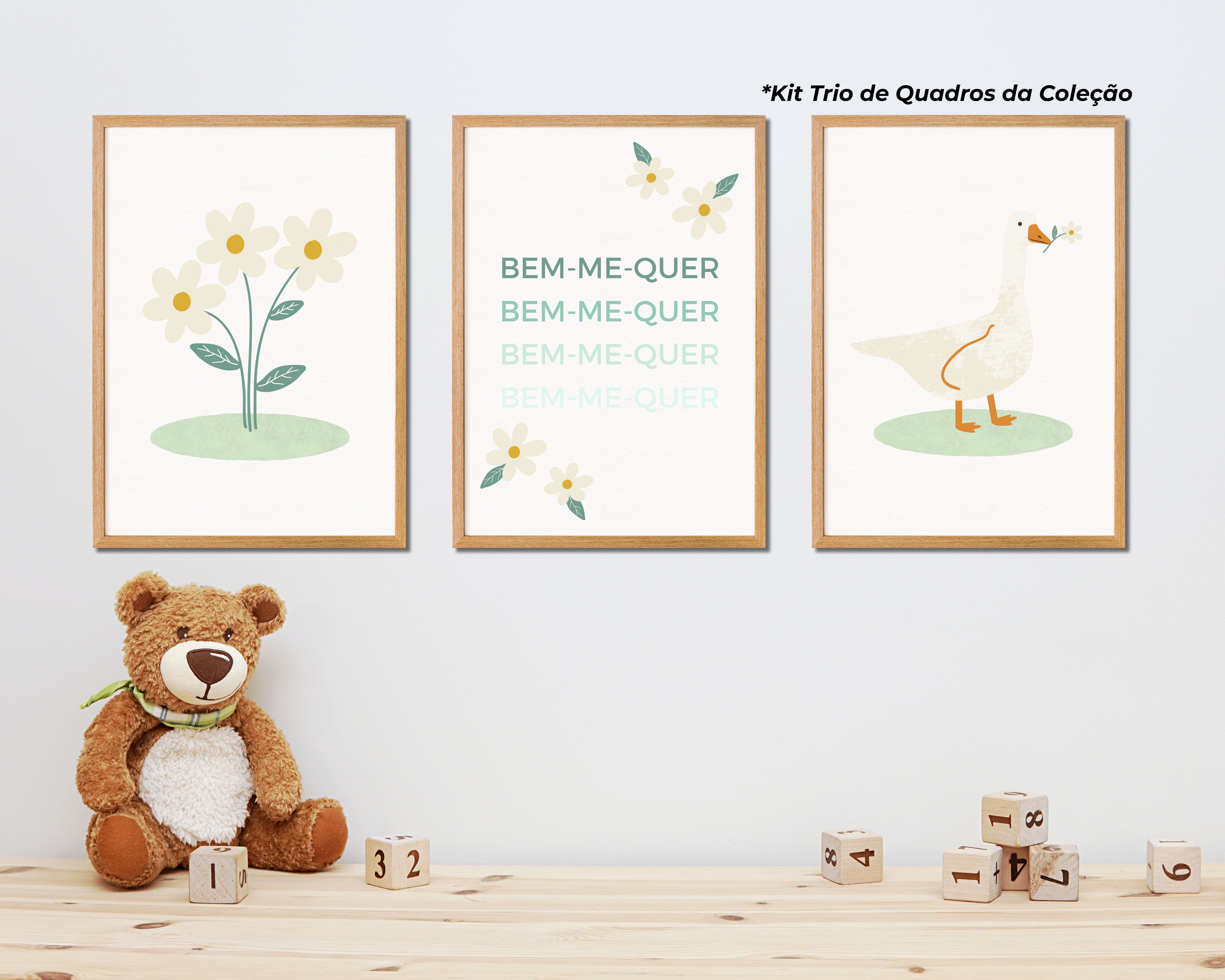 Quadros Decorativos Coleção Lá no Jardim