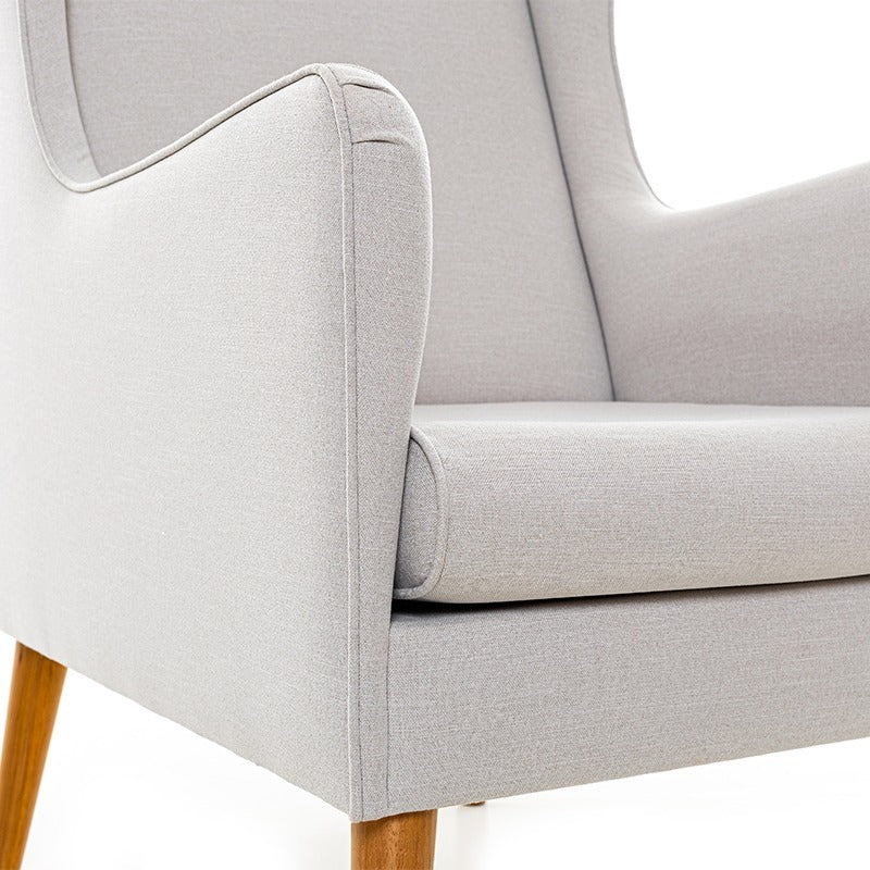 Poltrona Fox Pés Madeira Fixos (Sem Saia) - 521