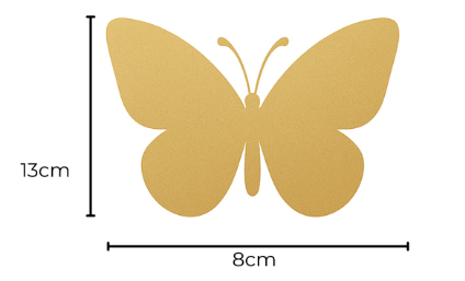 Borboletas Decorativas em Metal - Sonhos de Ninar - UND